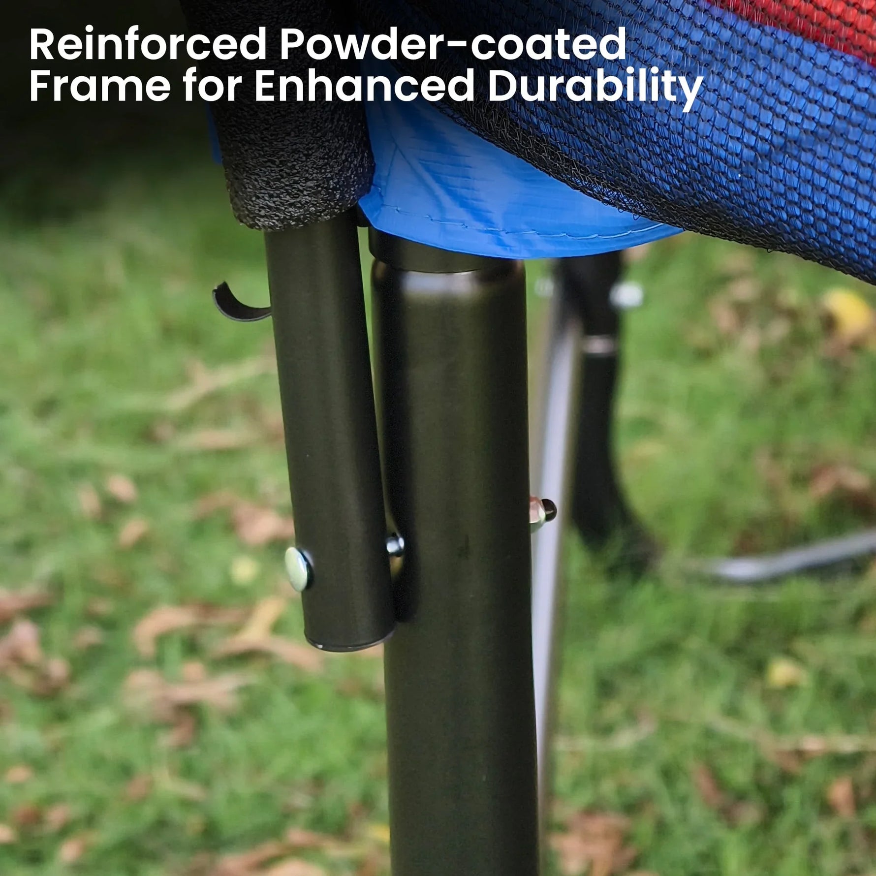 Kahuna 10x15ft Oval Trampoline Rainbow Safety Net Ladder Outdoor