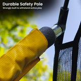 Kahuna 10x15ft Oval Trampoline Rainbow Safety Net Ladder Outdoor