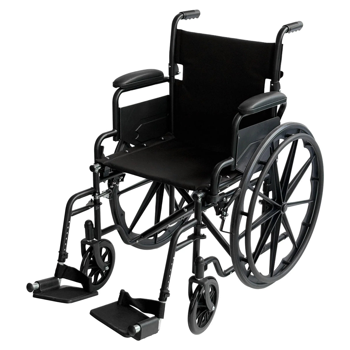 Steel Wheelchair 24 Inch Foldable