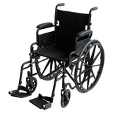 Steel Wheelchair 24 Inch Foldable