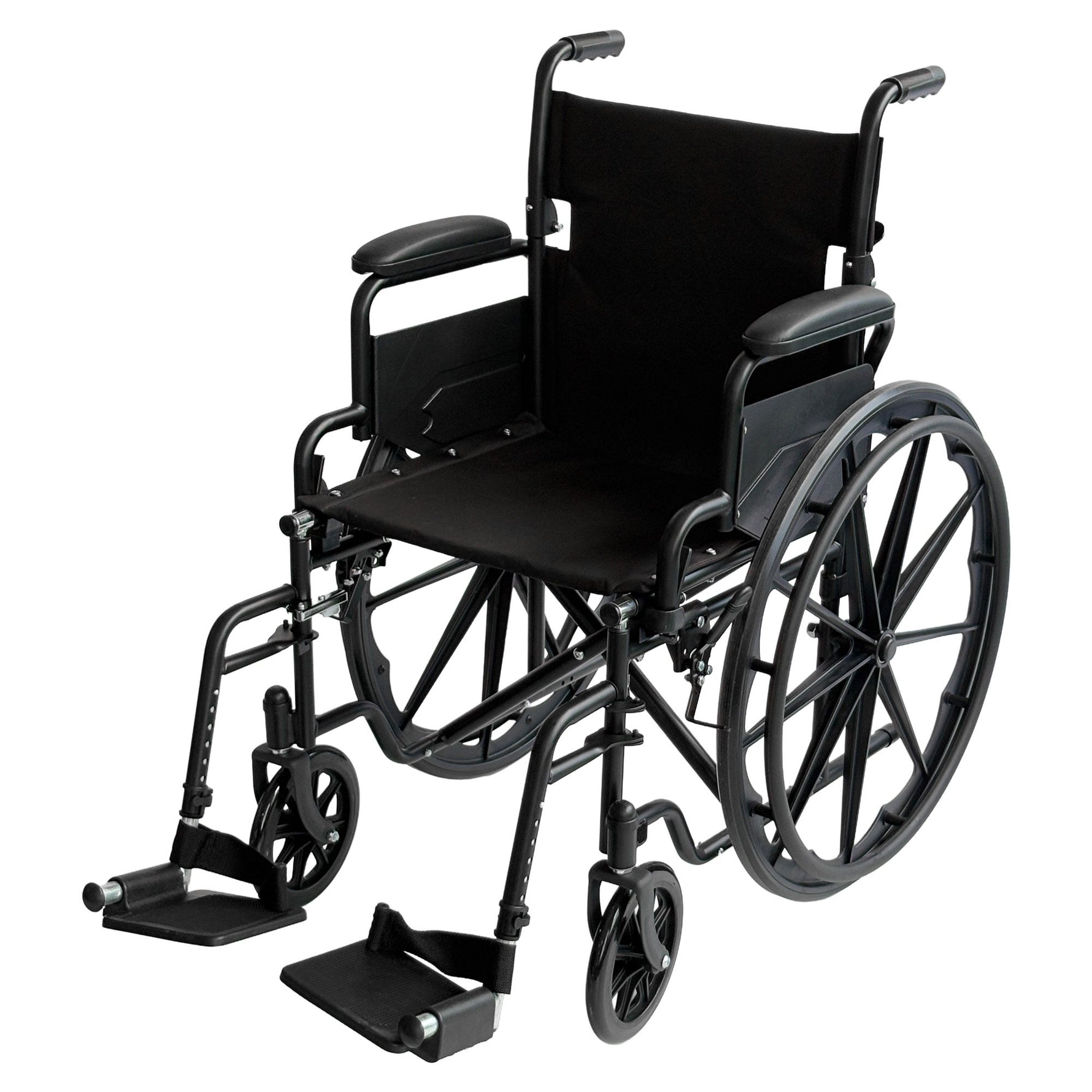 Steel Wheelchair 24 Inch Foldable