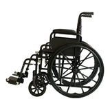 Steel Wheelchair 24 Inch Foldable