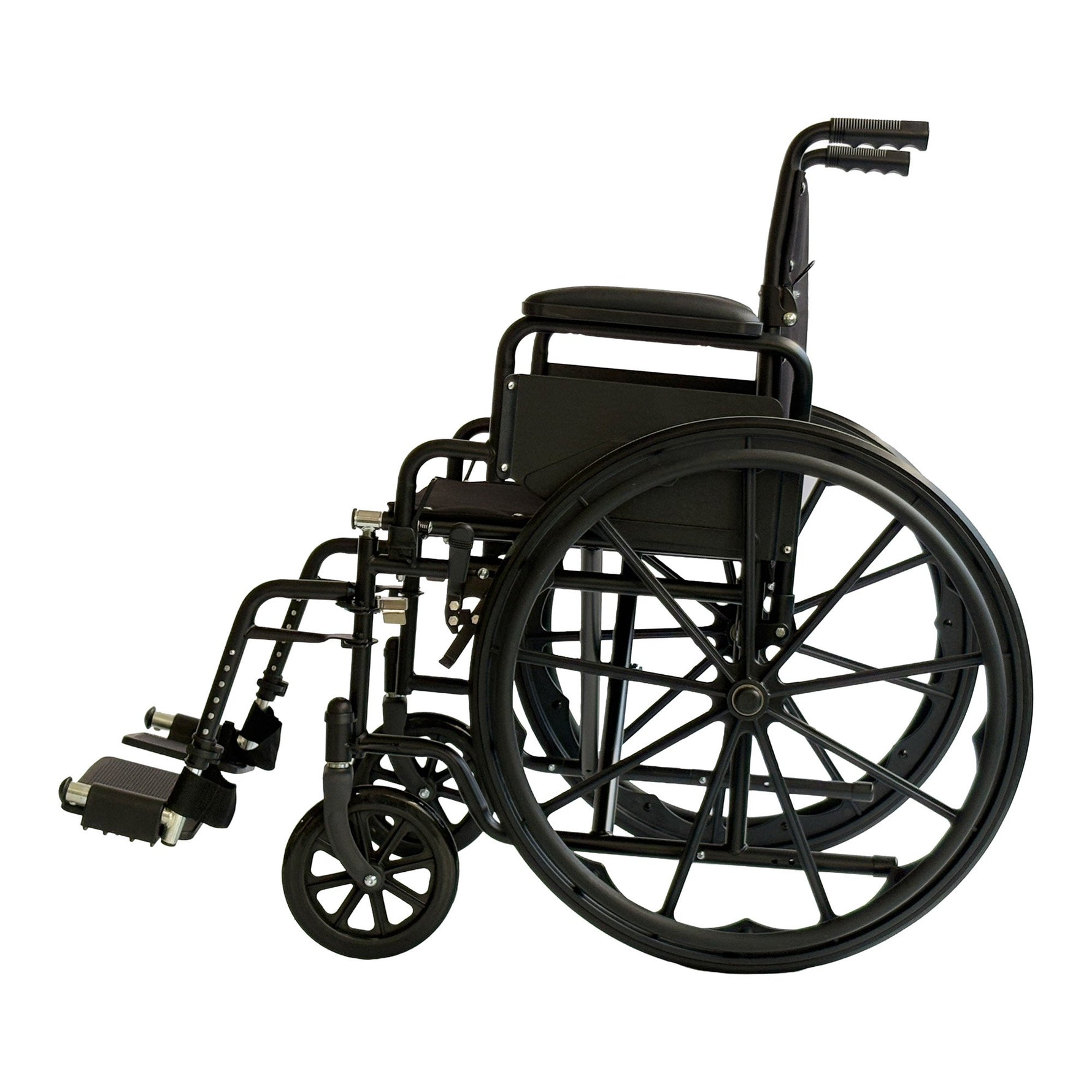 Steel Wheelchair 24 Inch Foldable