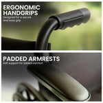 Steel Wheelchair 24 Inch Foldable