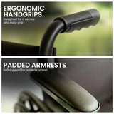 Steel Wheelchair 24 Inch Foldable