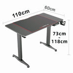 Gaming Standing Desk Home Office Lift Electric Height Adjustable Sit To Stand Motorized Standing Desk 1160 - Flea Market