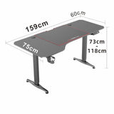 Gaming Standing Desk Home Office Lift Electric Height Adjustable Sit To Stand Motorized Standing Desk 1460 - Flea Market