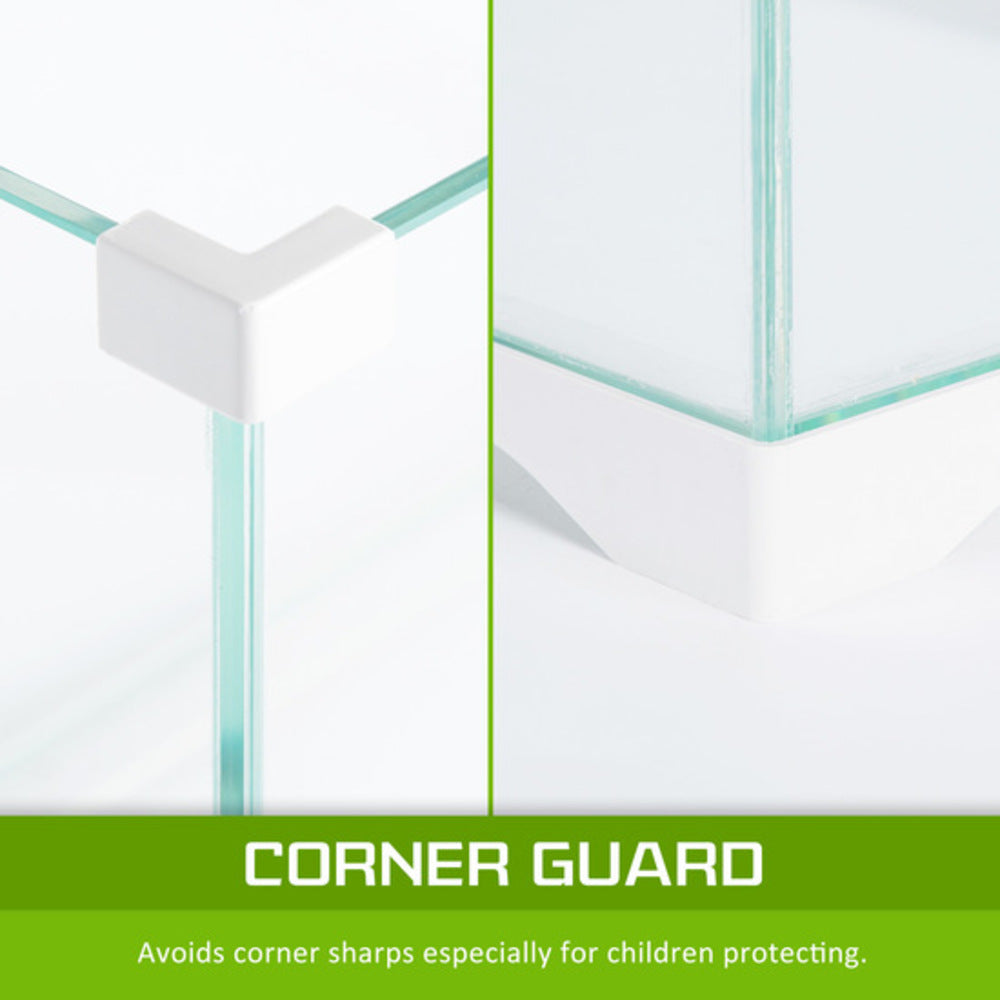 Aquarium Fish Tank 16L Starfire Glass 25x24x27cm Filter Pump LED