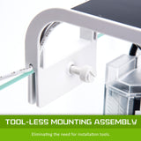 Aquarium Fish Tank 16L Starfire Glass 25x24x27cm Filter Pump LED