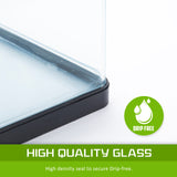 Aquarium Fish Tank 30L Curved Glass RGB LED Filter Pump 38x26x40cm