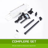 Aquarium Fish Tank 30L Curved Glass RGB LED Filter Pump 38x26x40cm