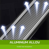 Aquarium Fish Tank 39L Starfire Glass 50x25x34cm Filter Pump LED