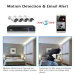 Hiseeu 4CH 2MP 1080P PoE CCTV System 4 Cameras 2TB Hard Drive