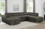 Plush Sleeper Modular Chaise Lounge - Charcoal - Flea Market