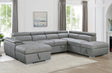 Plush Sleeper Modular Chaise Lounge - Light Grey - Flea Market