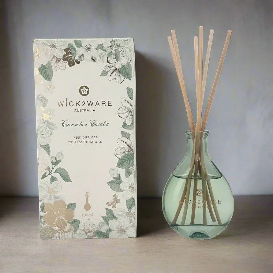 Cucumber Casaba Reed Diffuser with Essential Oils - Flea Market