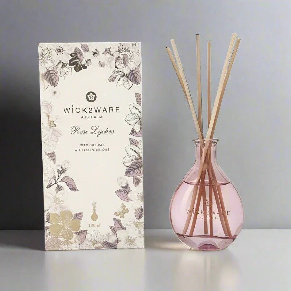 Rose Lychee Reed Diffuser with Essential Oils - Flea Market