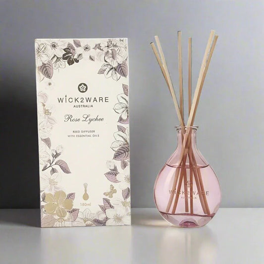 Rose Lychee Reed Diffuser with Essential Oils - Flea Market