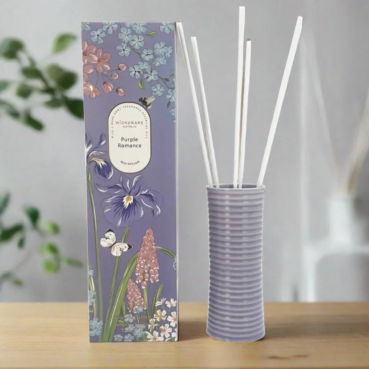 Australia Home Fragrance Essentials Oil Reed Diffuser - Purple Romance - Flea Market