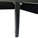 Camelia Double Size Bed Frame Pink Velvet Upholstery High Headboard Quality Slats Metal Structure - Flea Market