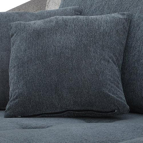 Corner Sofa Chaise Polyester Fabric Multilayer Two Pillows Individual Pocket Spring - Flea Market
