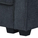 Corner Sofa Chaise Polyester Fabric Multilayer Two Pillows Individual Pocket Spring - Flea Market