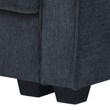 Corner Sofa Chaise Polyester Fabric Multilayer Two Pillows Individual Pocket Spring - Flea Market