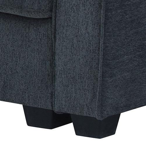 Corner Sofa Chaise Polyester Fabric Multilayer Two Pillows Individual Pocket Spring - Flea Market