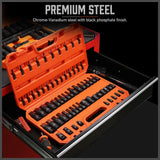 HORUSDY 66pc Torx Bit Socket Set Female External Impact Adapter