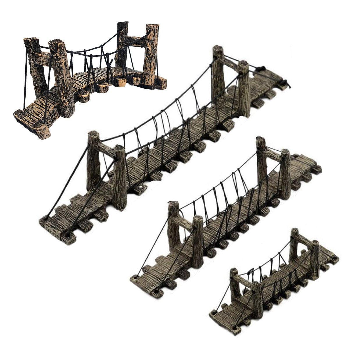 Aquarium Bridge Decoration Large 38.5cm Resin Shrimp Tortoise Climbing