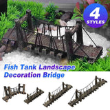 Aquarium Bridge Decoration Medium 29.5cm Resin Shrimp Tortoise Climbing