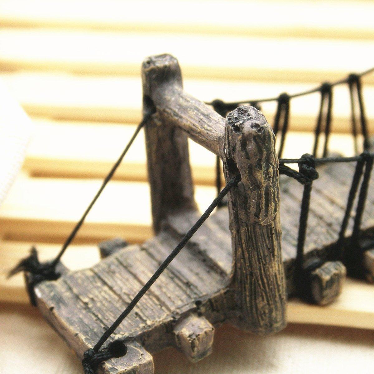 Aquarium Bridge Decoration Medium 29.5cm Resin Shrimp Tortoise Climbing