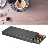 Coffee Pod Holder Drawer Nespresso 40 Capsules Storage Rack Stand Organizer