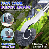 Aquarium Cleaning Brush 125cm Long Handle Algae Removal Tool