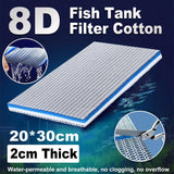 Aquarium Filter Pad 20x30cm 8D Cotton Water Purification Sponge 2cm