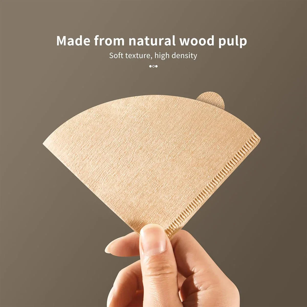 V01 Coffee Filter Paper - 100 Pack Cone Drip Filters