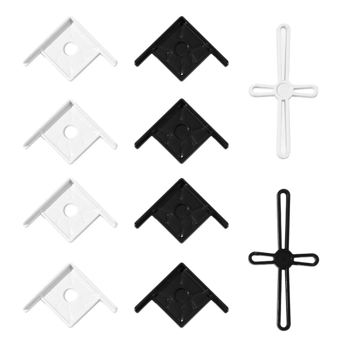 Aquarium Corner Brackets 5pcs White Large Plastic Tank Stand Guards