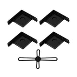 Aquarium Corner Brackets 5pcs White Large Plastic Tank Stand Guards