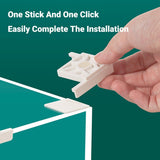 Aquarium Corner Brackets 5pcs White Small Plastic Tank Stand Guards