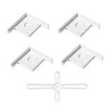 Aquarium Corner Brackets 5pcs White Small Plastic Tank Stand Guards