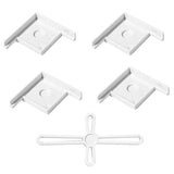 Aquarium Corner Brackets 5pcs White Small Plastic Tank Stand Guards