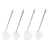 Aquarium Fish Net Retractable 13-39cm Square Small 5x6.5cm Stainless Steel