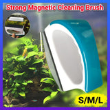 Magnetic Aquarium Cleaner Medium Algae Brush Glass Scraper