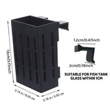 Aquarium Plant Holder 13x8x5.5cm Hydroponic Basket Rack White