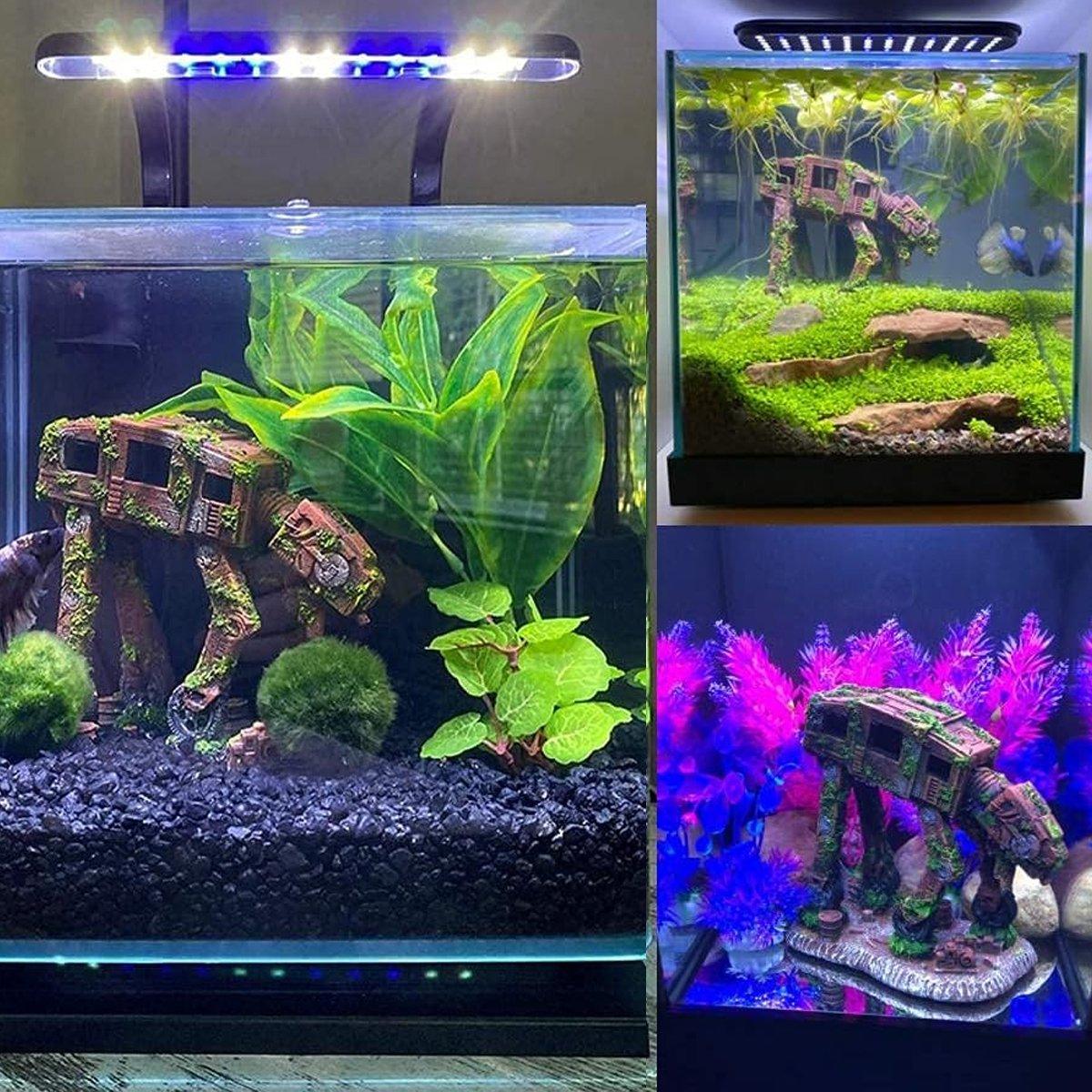 Aquarium Car Ornament 12x7x14cm Resin Fish Tank Decoration Theme