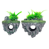 Aquarium Hoverstone Small 13x9x16cm Resin Rock Decoration Natural