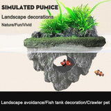 Aquarium Hoverstone Small 13x9x16cm Resin Rock Decoration Natural