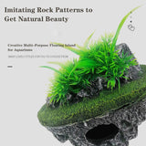 Aquarium Hoverstone Small 13x9x16cm Resin Rock Decoration Natural