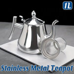 Stainless Steel Teapot with Strainer - Thickened Commercial Grade