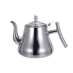 Stainless Steel Teapot with Strainer - Thickened Commercial Grade